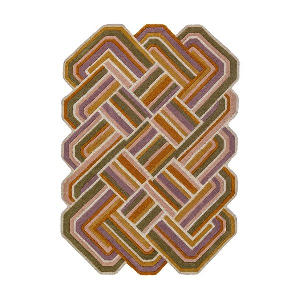 Ar rokām darināts vilnas paklājs 160x230 cm Lattice Shaped  – Flair Rugs