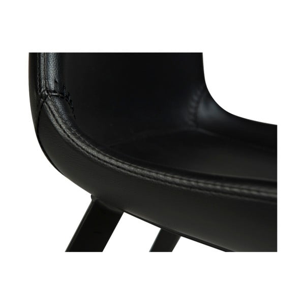 Melns mākslīgās ādas bāra krēsls DAN-FORM Denmark Hype-image-3