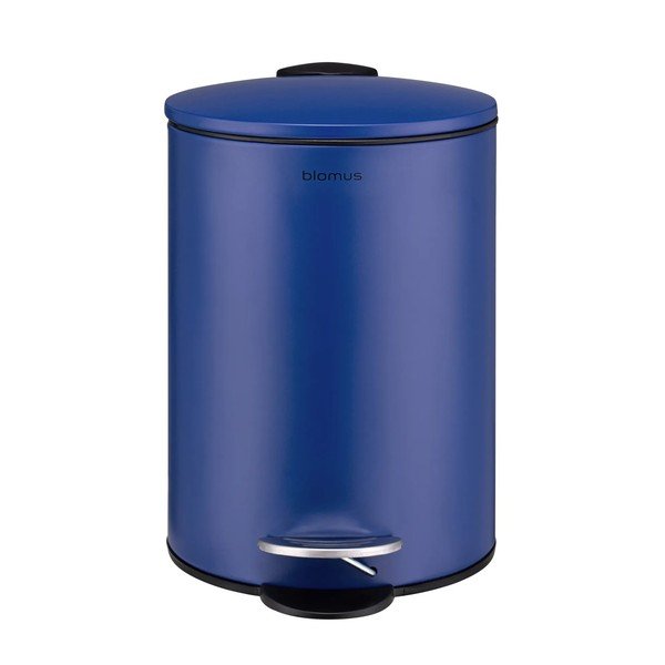 Zila tērauda atkritumu tvertne ar pedāli 3 l Tubo – Blomus