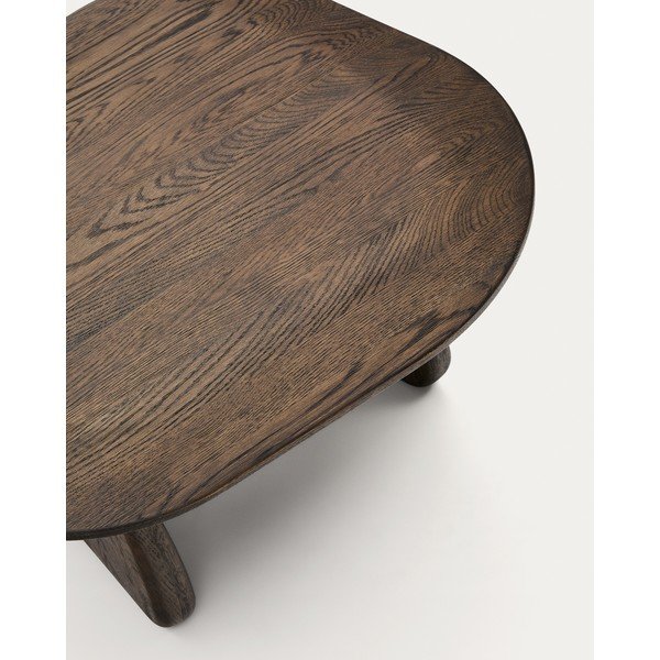 Ozola masīvkoka sānu galdiņš 70x71 cm Pirita – Kave Home-image-4