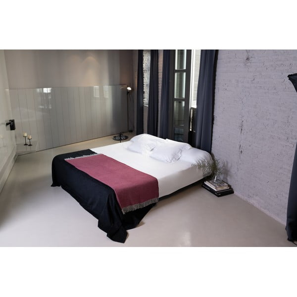 Vīna sarkans pleds ar kokvilnu Euromant Jade, 140 x 160 cm-image-2