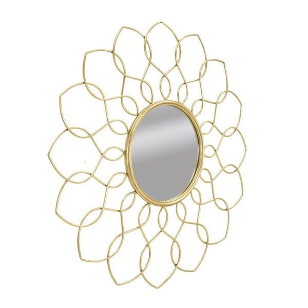 Sienas spogulis zelta krāsā Mauro Ferretti Girg, ⌀ 90 cm-image-1