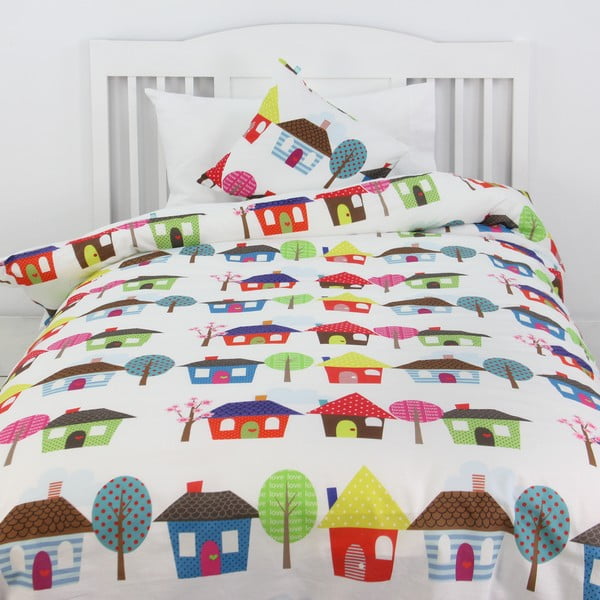 Happy Homes segas pārvalks un spilvens 140x200 cm-image-1