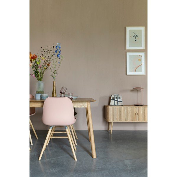 Gaiši rozā ēdamistabas krēsli (2 gab.) Albert – Zuiver-image-1