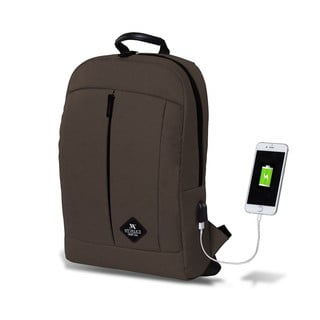 Tumši brūna mugursoma ar USB portu My Valice GALAXY Smart Bag
