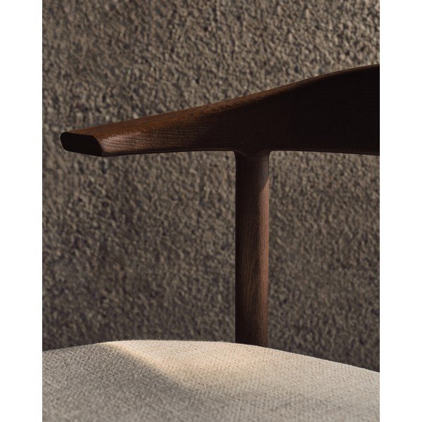 Brūns/bēšs pusdienu krēsls Timons – Kave Home-image-3