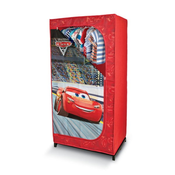 Sarkans drēbju skapis Domopak Living Cars, garums 145 cm