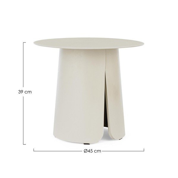 Alumīnija apaļš dārza galdiņš ø 45 cm Bryan – Bizzotto-image-2