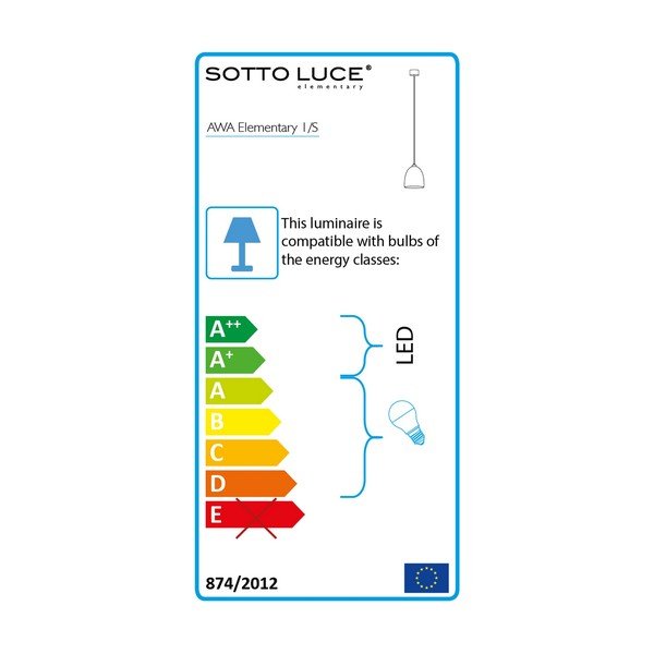 Melna piekaramā lampa Sotto Luce Awa, ⌀ 17 cm-image-4