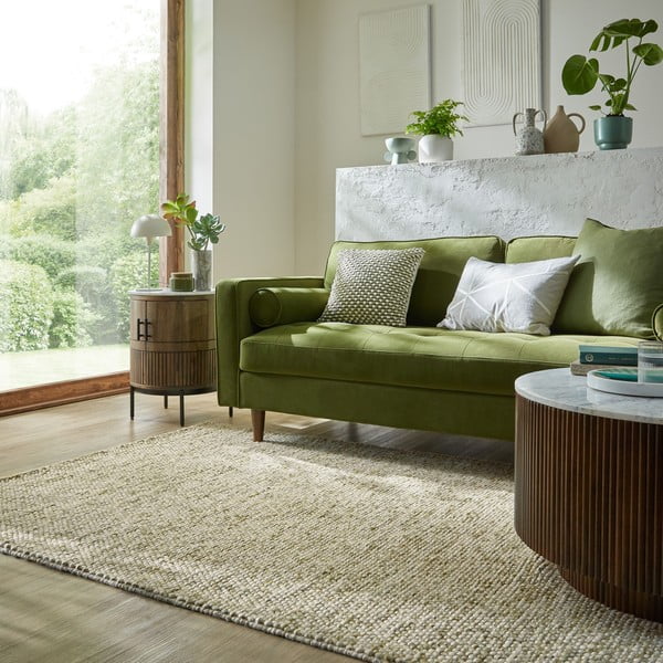 Haki ar rokām darināts paklājs no vilnas maisījuma 160x230 cm Minerals – Flair Rugs-image-1