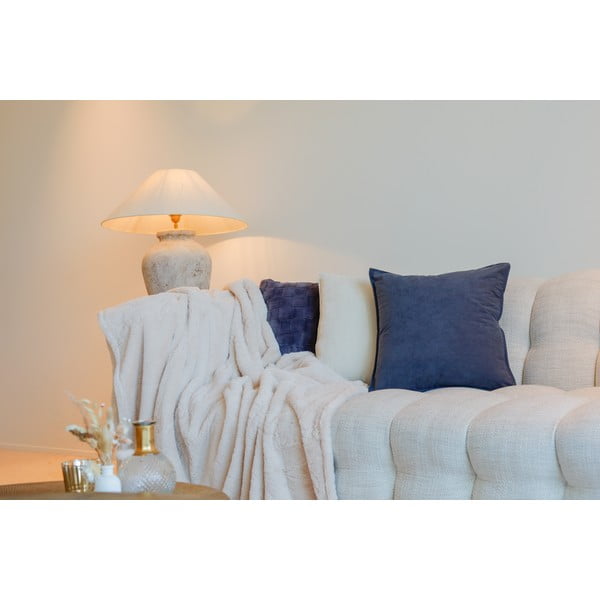 Balts/bēšs pleds no mākslīgās kažokādas 150x200 cm Ruby – Tiseco Home Studio-image-4