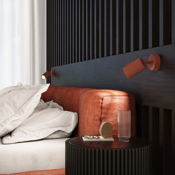 Ķieģeļu sarkana prožektora tipa lampa 8x16 cm Gleam – Sollux-image-3