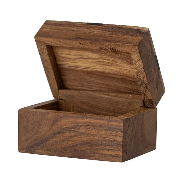 Brūna dekoratīva koka uzglabāšanas kaste 6,5x4,5x4 cm Cemile – Bloomingville-image-2