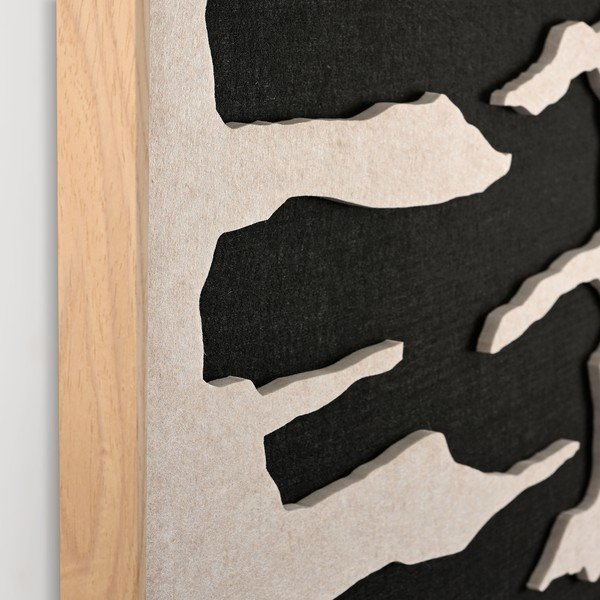 3D glezna ar rāmi/skaņas absorbējoša 90x120 cm Frequency 2 – Malerifabrikken-image-3