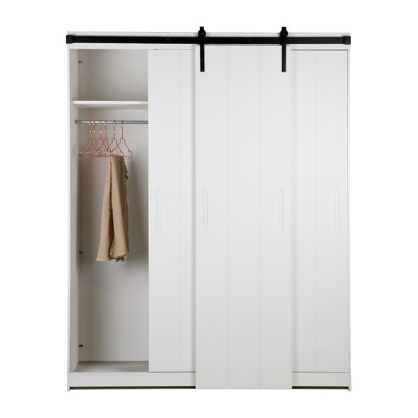 Balta korpusa konstrukcija ar bīdāmām durvīm WOOOD Luuk-image-1