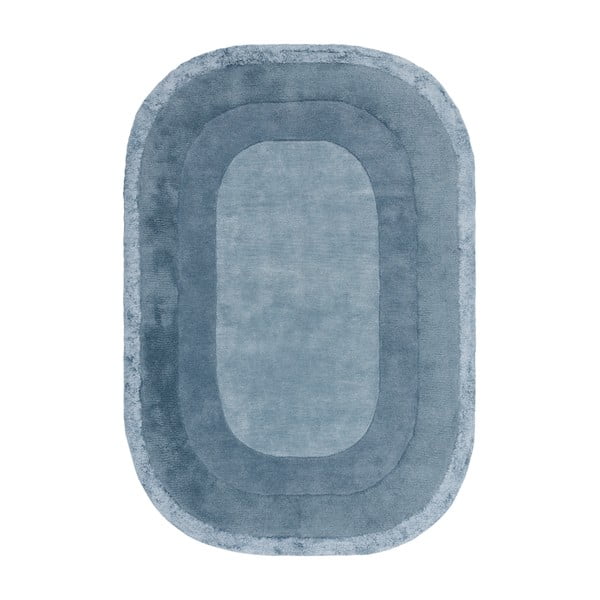 Zils ar rokām darināts paklājs no vilnas maisījuma 160x230 cm Halo – Asiatic Carpets