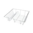 Matēts trauku žāvētājs sudraba krāsā Metaltex Bruno, 36 x 33cm