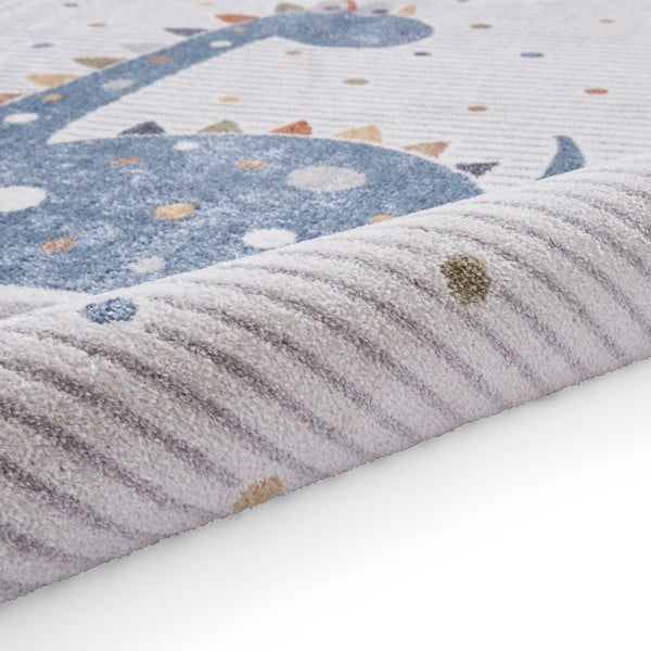 Zils/gaiši pelēks bērnu paklājs 120x170 cm Vida Kids Dinosaur – Think Rugs-image-4