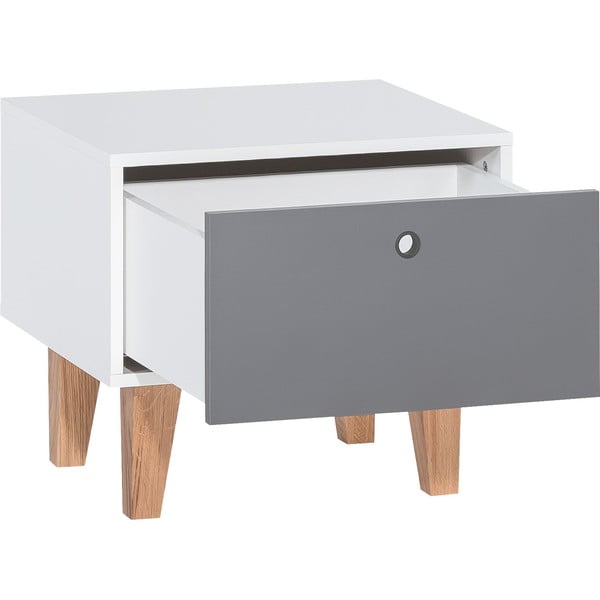 Pelēks un balts naktsgaldiņš Vox Concept-image-1