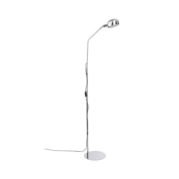Spīdīgas sudraba krāsas metāla stāvlampa ar saliekamu konstrukciju (augstums 146 cm) Lincon – Jotex