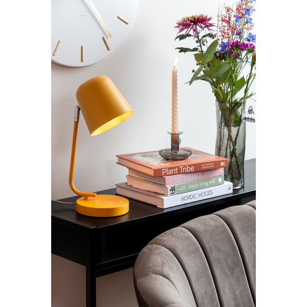 Okera dzeltena metāla galda lampa (augstums 38,5 cm) Encantar – Leitmotiv-image-1