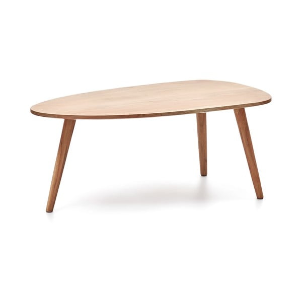 Dabīga toņa akācijas masīvkoka žurnālgaldiņš 60x110 cm Eluana – Kave Home-image-2