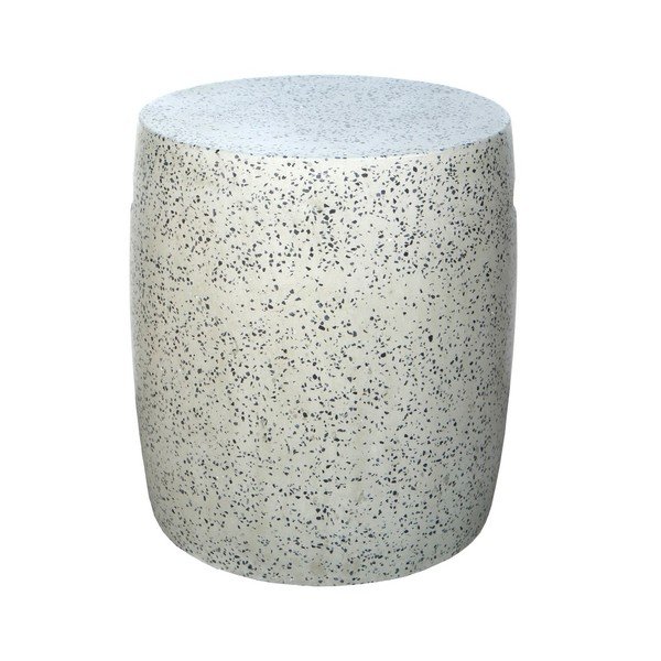 Teraco cementa apaļš dārza sānu galdiņš ø 40 cm Terrazzo – LDK Garden-image-1