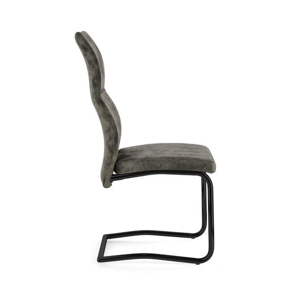 Zaļš polsterēts pusdienu krēsls Thelma – Bizzotto-image-3