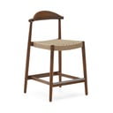 Brūns masīvkoka dārza bāra krēsls Nina – Kave Home