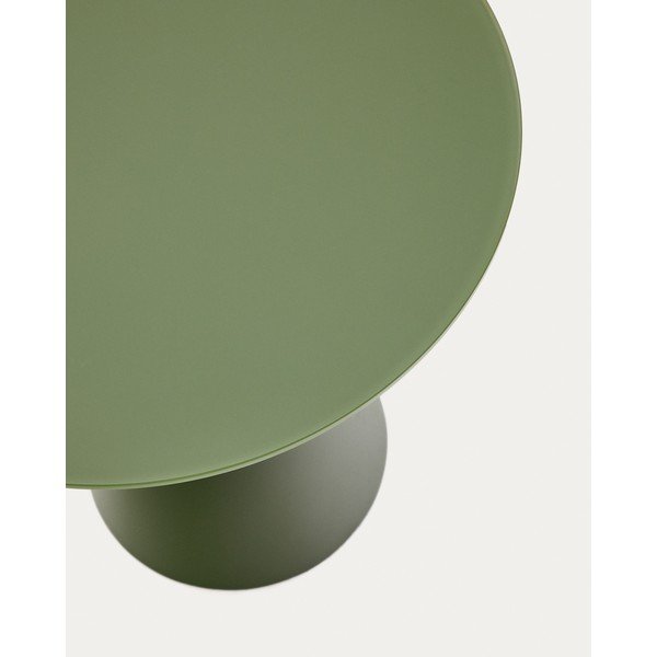 Apaļš sānu galdiņš ar stikla galda virsmu ø 50 cm Wilshire – Kave Home-image-4
