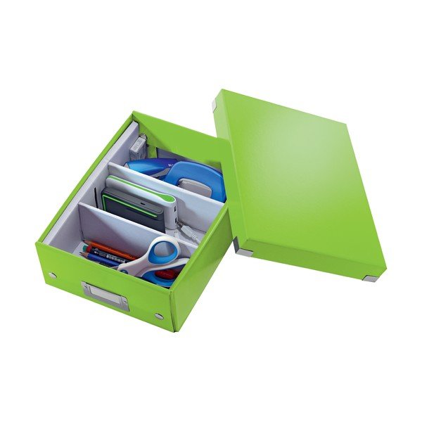 Zaļa kaste ar organizatoru Leitz Click&Store, garums 28 cm-image-3