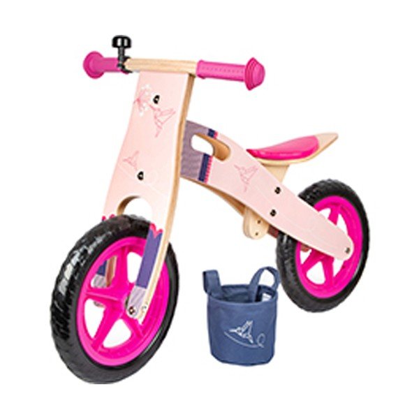 Rozā bērnu līdzsvara velosipēds Legler Hummingbird-image-3