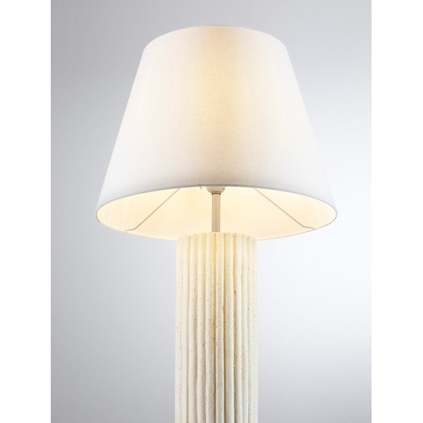Balta/krēmkrāsas akmens stāvlampa (augstums 150 cm) Bacoo – Nova Luce-image-2