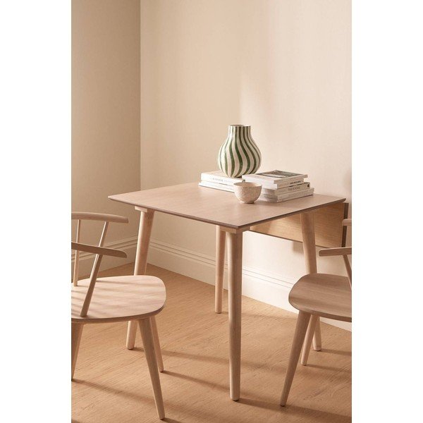 Izvelkams ēdamgalds ar papildu galda virsmu ar gobas imitāciju 80x80 cm Jolina – Ellos Home-image-1