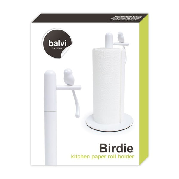 Balts papīra dvieļu turētājs ø 16 cm Birdie – Balvi-image-3