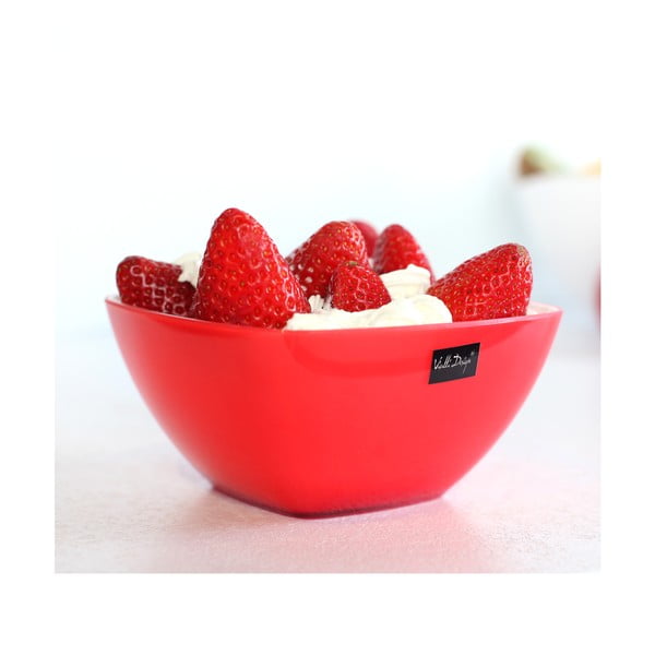 Sarkana salātu bļoda Vialli Design, 14 cm-image-1