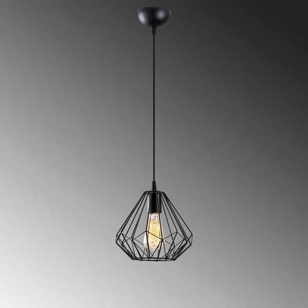 Melna piekaramā lampa ø 23 cm Diamond – Opviq lights-image-3