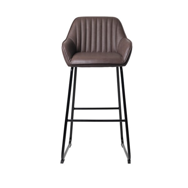 Brūns polsterēts bāra krēsls Unique Furniture Brooks