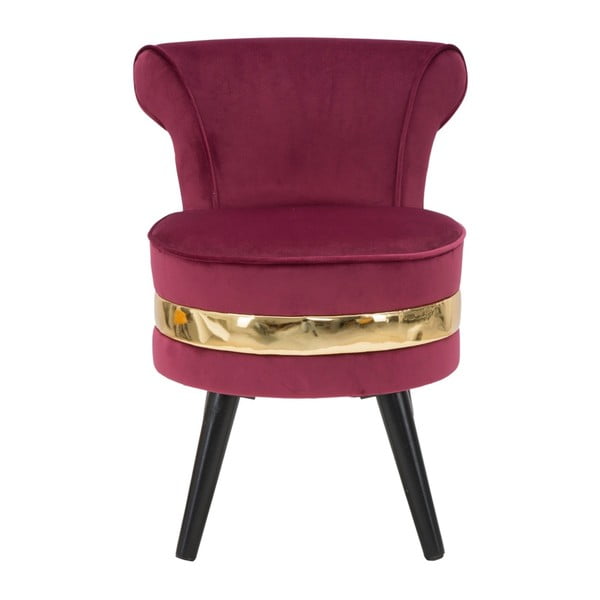 Mīksts krēsls bordo sarkanā krāsā ar zemu atzveltni Mauro Ferretti Paris