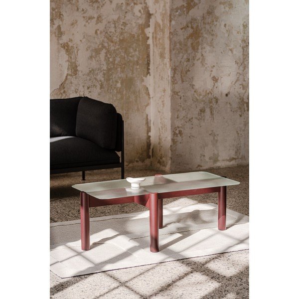 Bordo žurnālgaldiņš ar stikla galda virsmu 55x105 cm Kob – noo.ma-image-4