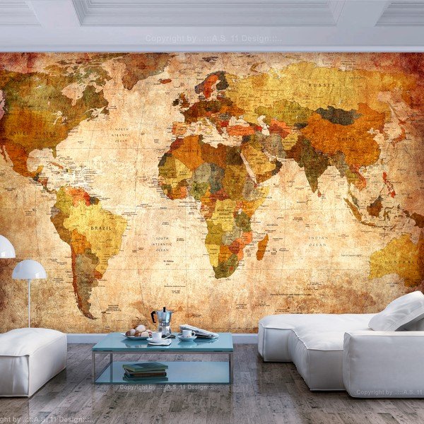Lielformāta tapetes Artgeist Old World Map, 400 x 280 cm-image-1