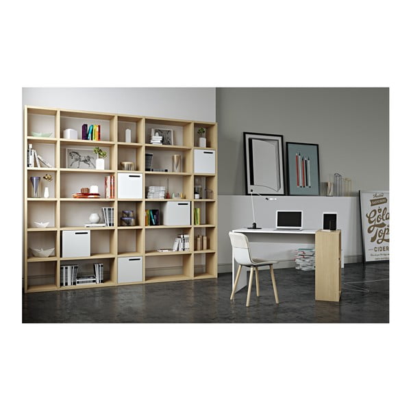 Gaiši brūns grāmatplaukts TemaHome Pombal, augstums 224 cm-image-3