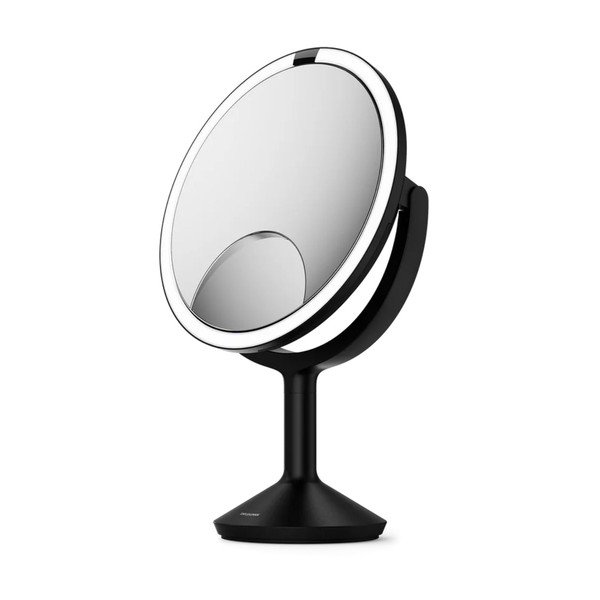 Kosmētikas spogulis ar gaismu/palielināmais (ar 5x palielinājumu/ar 10x palielinājumu) ø 25 cm Trio Max – simplehuman