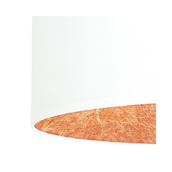 Balta griestu lampa ar vara krāsas iekšpusi Sotto Luce Mika, ⌀ 40 cm-image-3