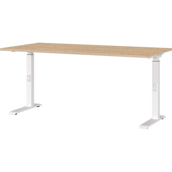 Regulējams darba galds ar ozolkoka imitācijas galda virsmu 80x160 cm Downey – Germania