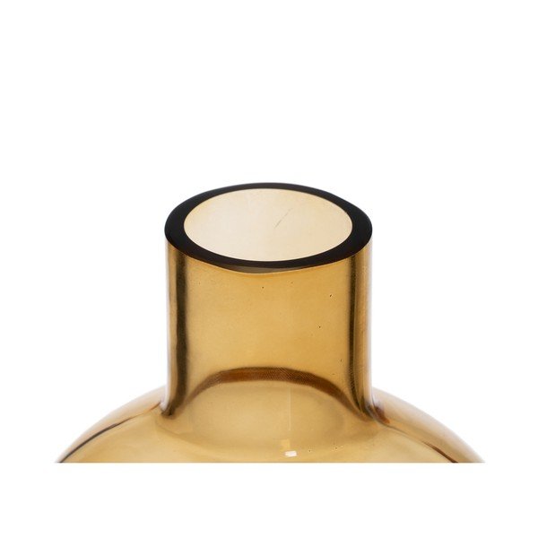 Okera dzeltena stikla vāze (augstums 35 cm) Amber – Ixia-image-1