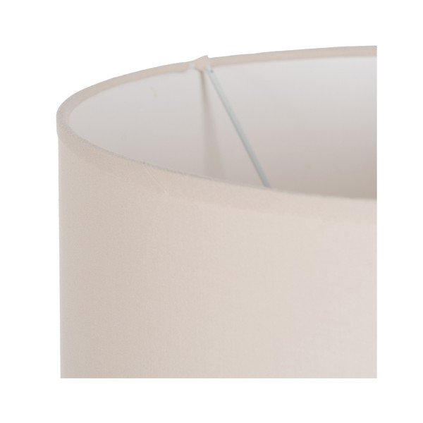 Krēmkrāsas galda lampa ar auduma abažūru (augstums 67 cm) – Ixia-image-1