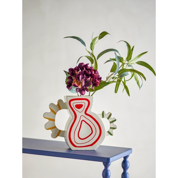 Akmensmasas ar rokām apgleznota vāze (augstums 26 cm) Samila – Bloomingville-image-2