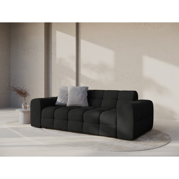 Melns dīvāns 222 cm Kendal – Micadoni -image-1