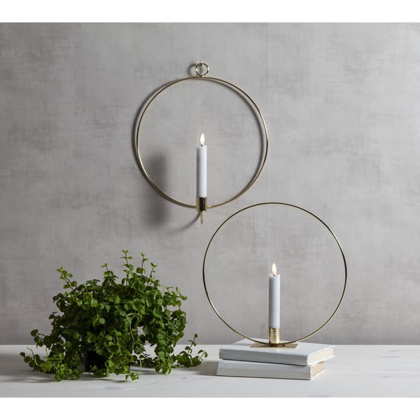 Zelta krāsas gaismas dekors Flamme Table – Star Trading-image-3